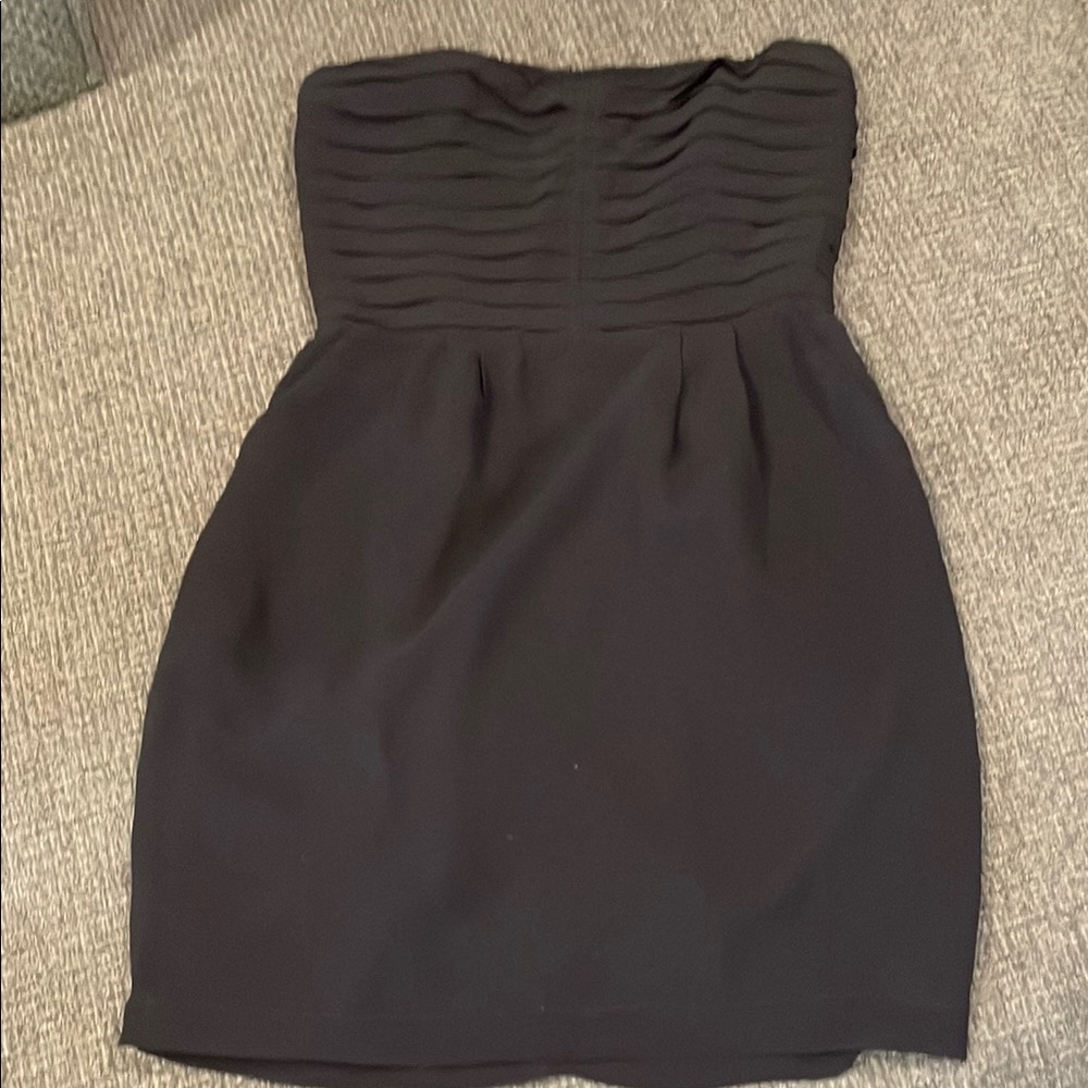 Sparkle & Fade Elegant Black Strapless Dress (sz 2)